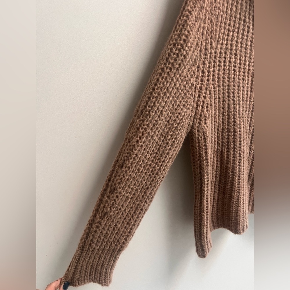 BA&SH Women’s Camel Brown Pull Emerald Turtleneck Sweater - Size Small - Picture 12 of 14